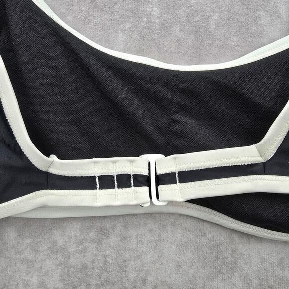 Xhilaration Black White Sports Hook Bikini Top Swimwear Medium - Picture 6 of 8